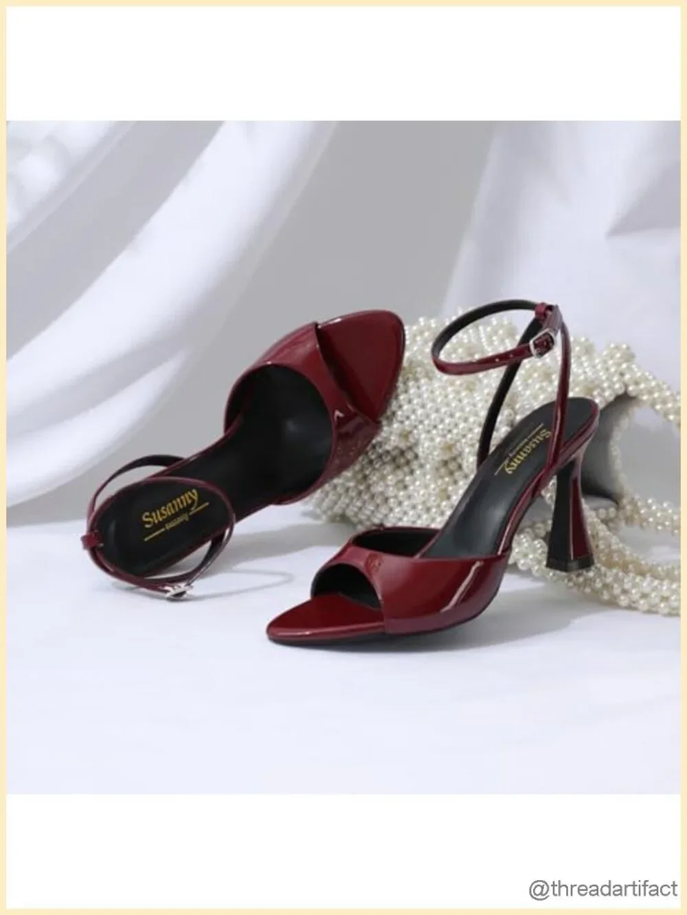 Kitten Heeled Sandals Strappy Open Toe Chunky Block Heels Ankle Strap Stiletto